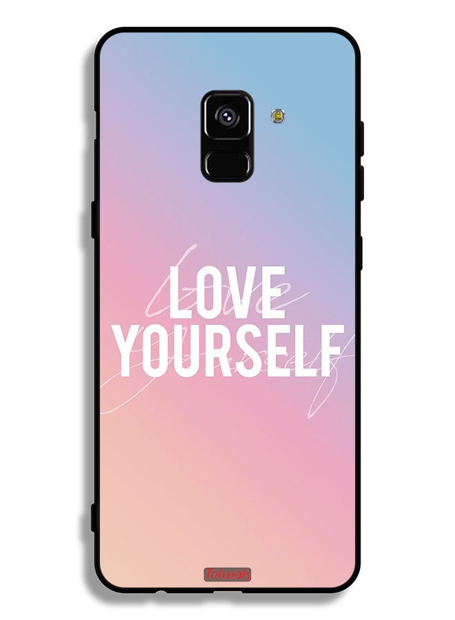 Tolwak Samsung Galaxy A8 Plus (2018) Protective Case Cover Love Yourself - Image 1