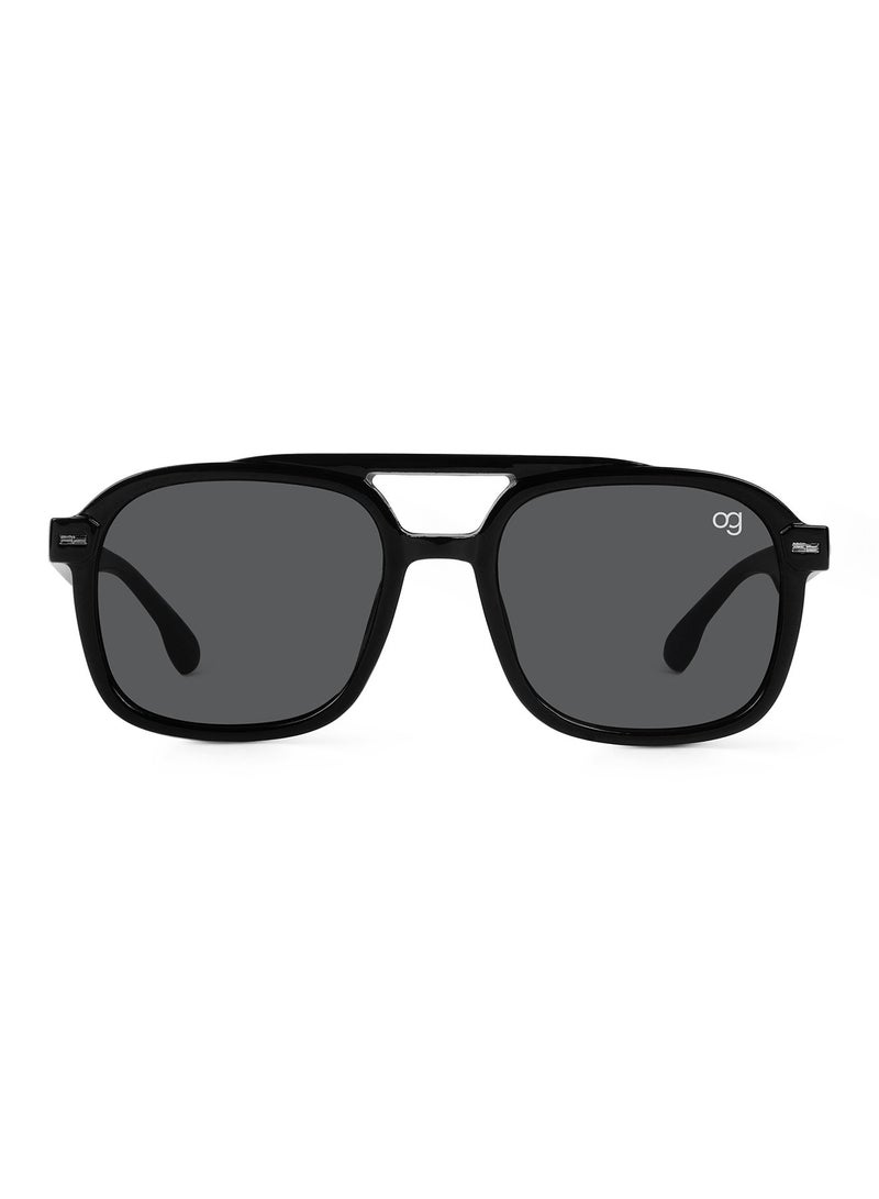Woggles Designer Black Square Sunglasses| Men &Women| 100% Uv Protection - Image 4