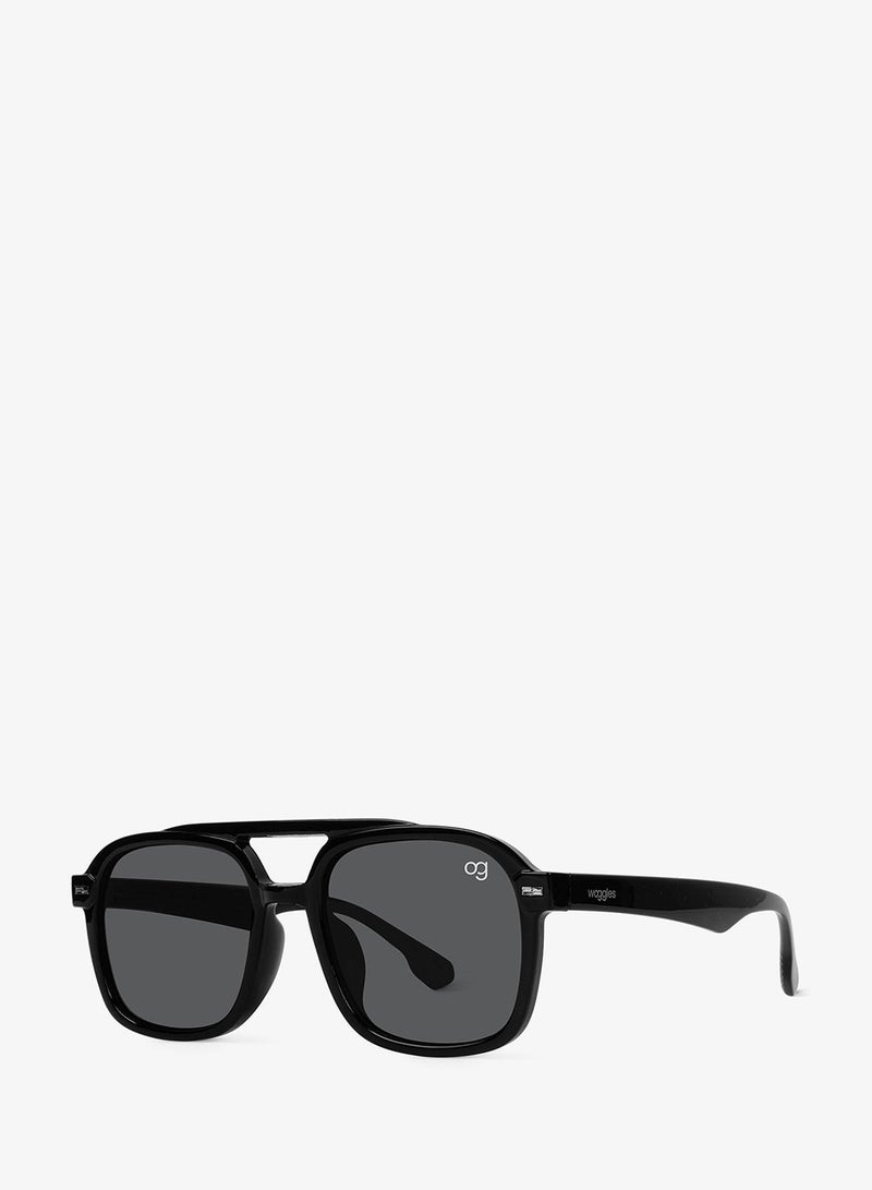 Woggles Designer Black Square Sunglasses| Men &Women| 100% Uv Protection - Image 5