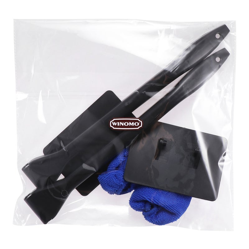 2pcs Car Windshield Cleaner Brush Auto Window Glass Cleaning Brush Tools with Long Handle (Blue) - Image 5