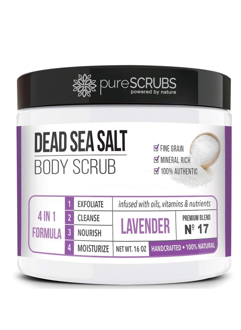 pureSCRUBS - pureSCRUBS Lavender Dead Sea Salt Scrub + Cucumber Body Scrub - Image 1