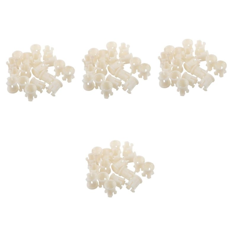 VILLCASE 80pcs Small Caster Stem Sleeve Inserts for Chair Furniture Rollers Feet Mounting - Image 1