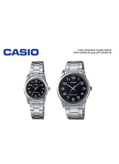 CASIO Casio Stainless steel Black Dial Couple Watch MTP/LTP-V001D-1BUDF  - Image 2