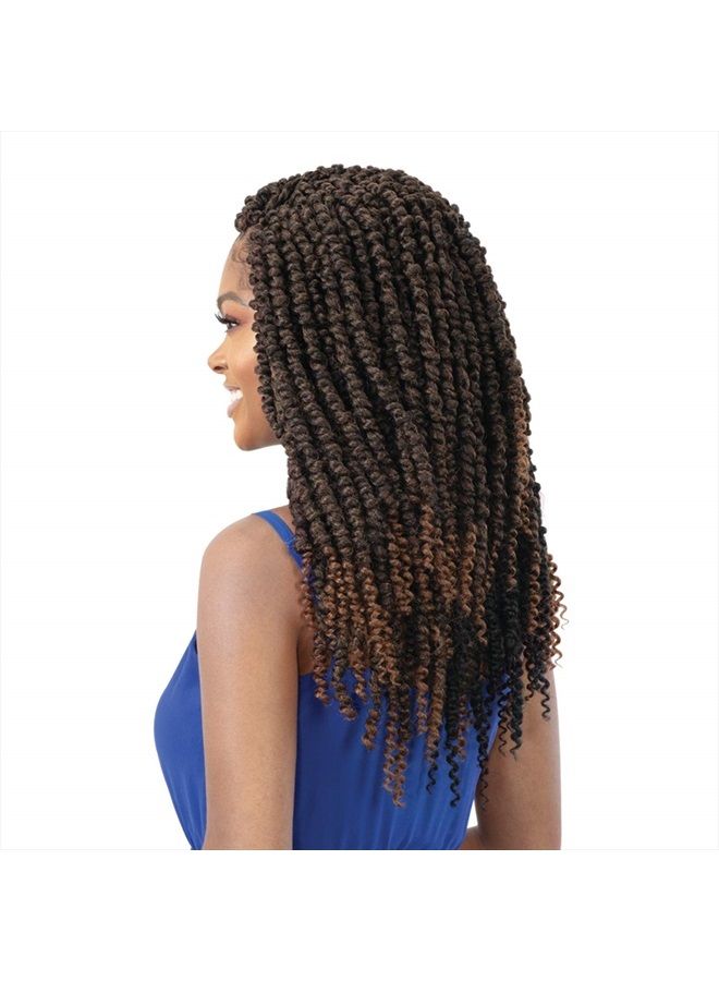 FreeTress Braids Freetress Braid Synthetic Crochet 3X Large Passion Twist 14" (1B Off Black) - Image 5
