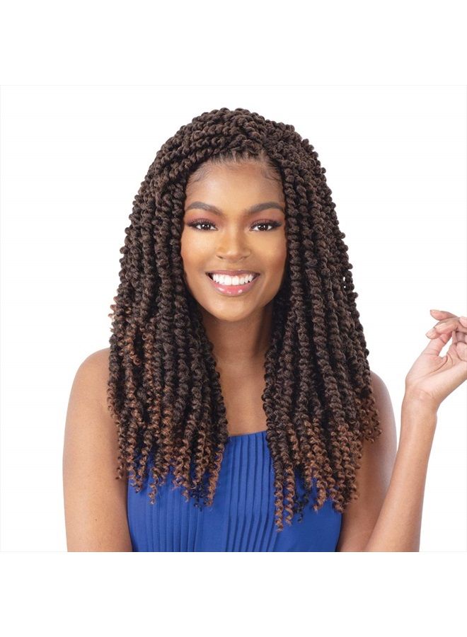 FreeTress Braids Freetress Braid Synthetic Crochet 3X Large Passion Twist 14" (1B Off Black) - Image 1