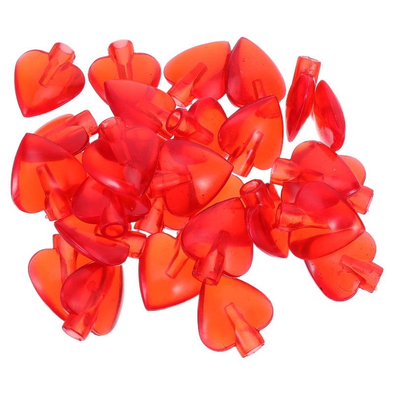 50PCS Heart Lamp Bead Covers for String Lights - Mini Lampshade Decorative Bulb Shade Fit 5mm - Ideal for Party Wedding Holiday Birthday - Image 5