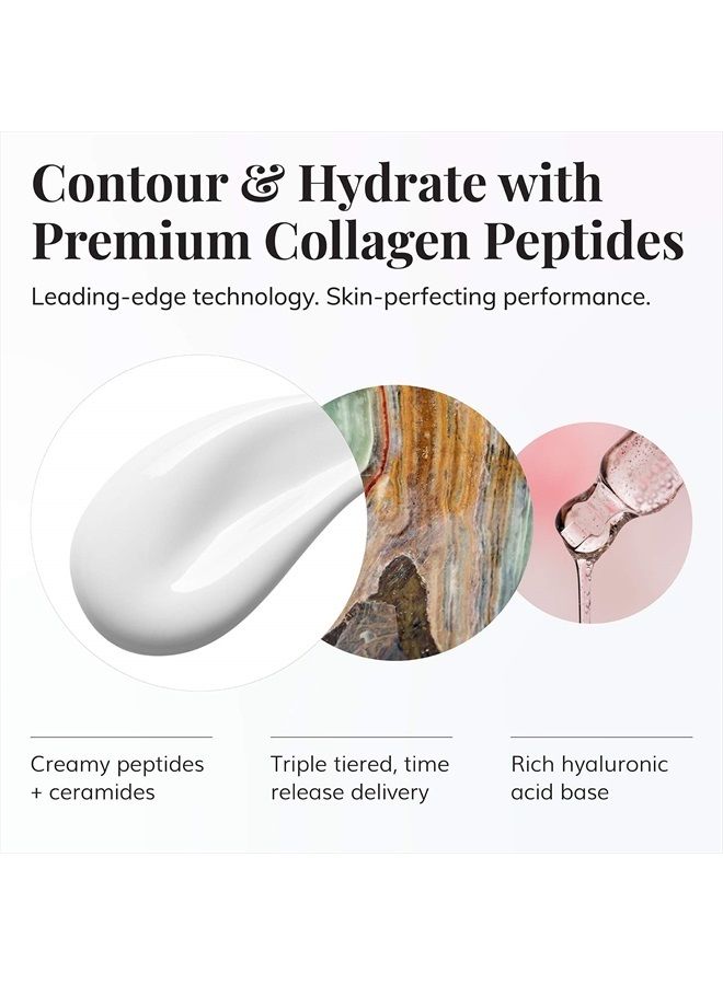 Le Mieux Collagen Peptide Serum - Concentrated, Creamy Anti Aging Face Serum with Skin Contouring Peptides & Moisturizing Hyaluronic Acid, No Parabens or Sulfates (1 oz / 30 ml) - Image 3