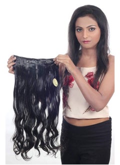 Ritzkart Synthetic Hair Extension Natural Black 25 Inch Long & Hair Extension Black  - Image 1