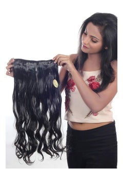 Ritzkart Synthetic Hair Extension Natural Black 25 Inch Long & Hair Extension Black  - Image 3