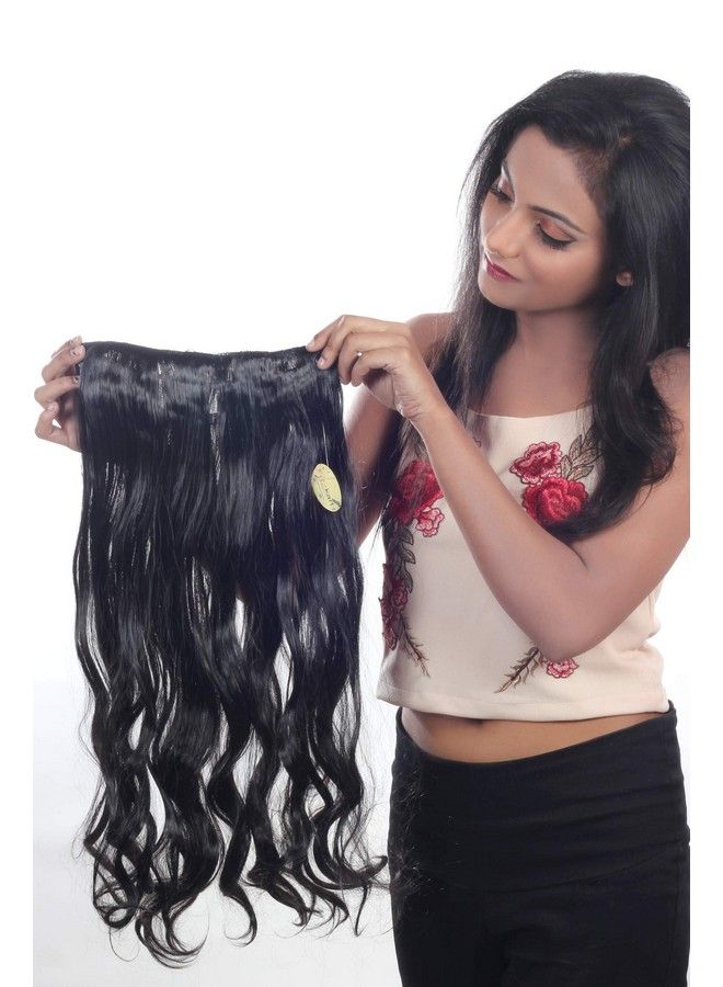 Ritzkart Synthetic Hair Extension Natural Black 25 Inch Long & Hair Extension Black - Image 3
