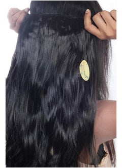 Ritzkart Synthetic Hair Extension Natural Black 25 Inch Long & Hair Extension Black  - Image 4
