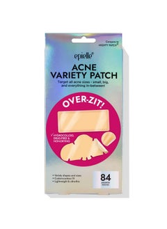 Acne Variety Patch Overzit The Ultimate Hydrocolloid Solution Of Acne Clear Patch (84 Ptches) Acne Pimple Patches Blemish Patches (Full Face)