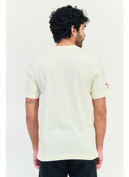 adidas Originals Men Sportswear Fit Short Sleeves Outdoor T-Shirt, Beige  - Image 2