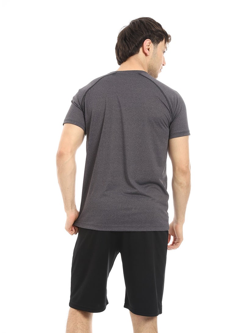 Caesar Mens Sport T-Shirt With Round Neck  - Image 4