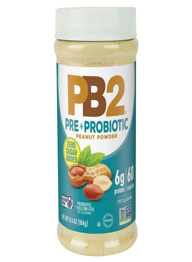 PB2 Peanut Butter Powder - No Sugar Added, Supplemented with Prebiotics + Probiotics, Gluten Free, Non-GMO [6.5 oz] - Image 1