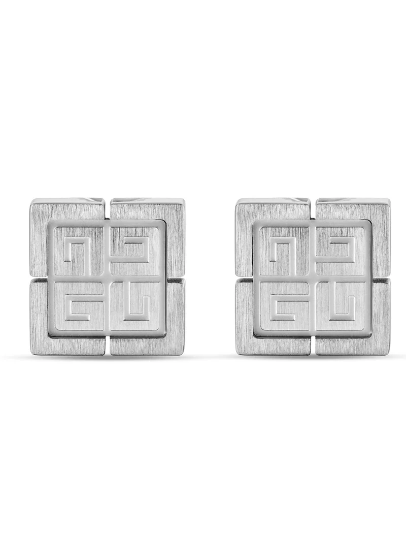 غاي لاروش Charlie Brushed Stainless Steel Cufflinks