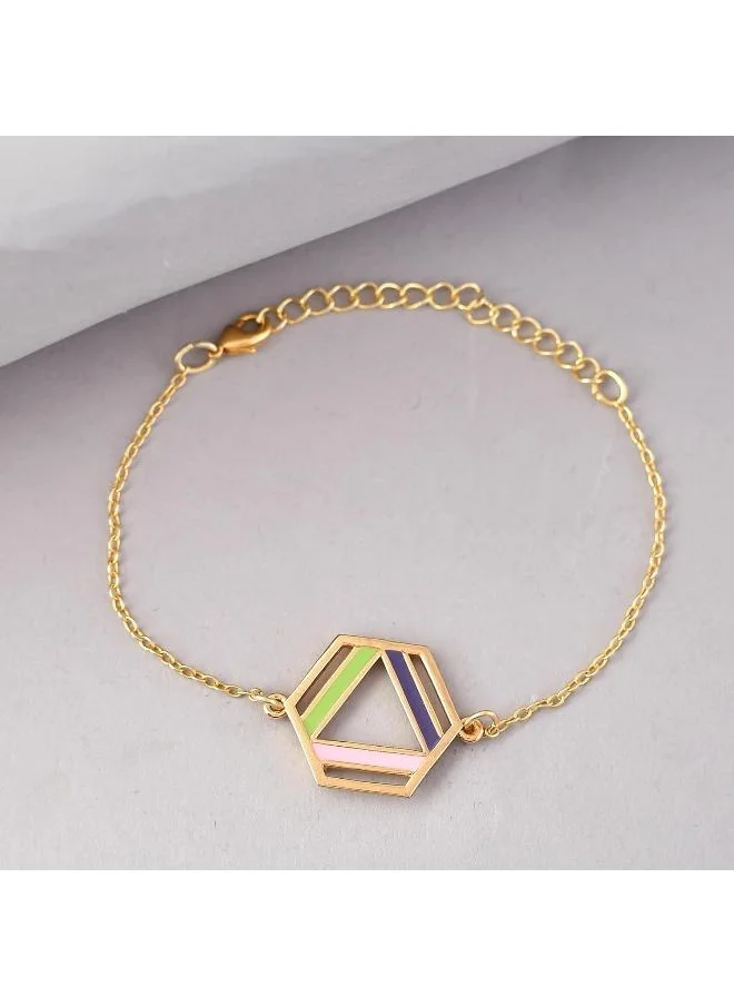 VOYLLA Benzene Enamelled Quirky Necklace