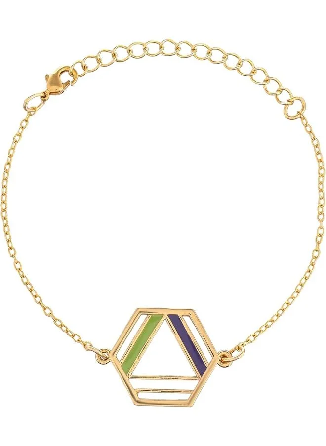 VOYLLA Benzene Enamelled Quirky Necklace