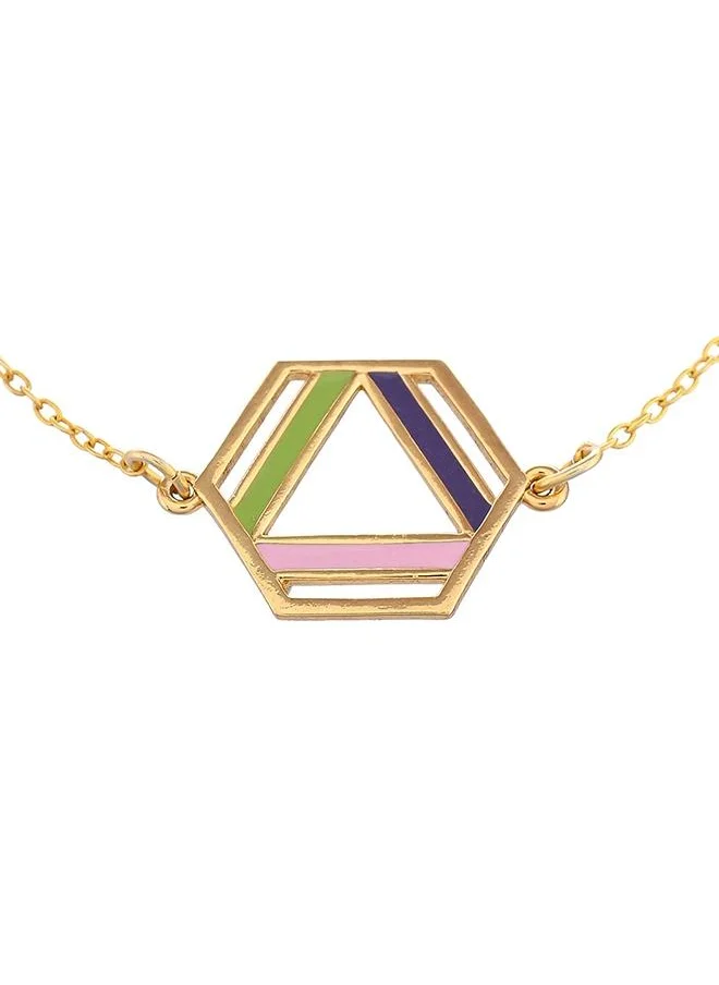 VOYLLA Benzene Enamelled Quirky Necklace