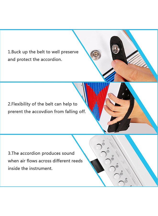 Generic Mini 7-key 2-bass Accordion ABS Material Musical Instrument  - Image 5