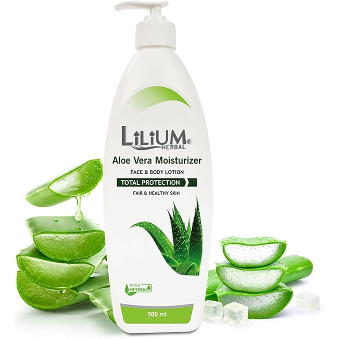 LILIUM Aloe Vera Moisturizer Body Lotion 500ml Pack of 2 - Image 2