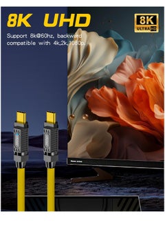 Generic Short USB C to USB C Cable 20cm/ 7.8inch, 140W Short USB C Charger Cable, 20Gbps PD3.1 Type C Cable, with LED Indicators, Support 8K@60Hz for Thunderbolt 3, MacBook Pro, External SSD  - Image 5
