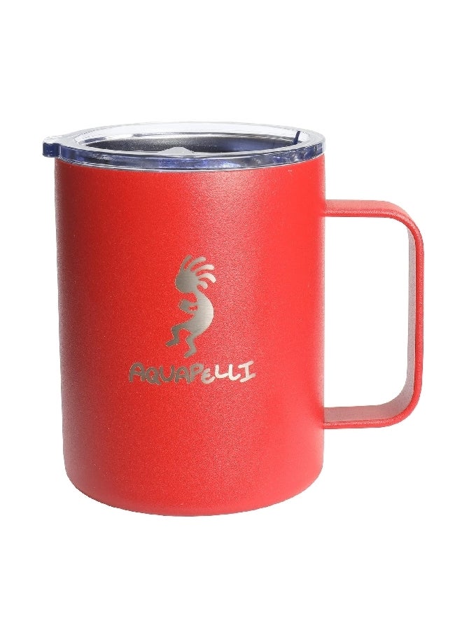 اكوابيلي 90135 أكوابيلي سي ام 12 كوب قهوة بفراغ عازل للحرارة بمقبض بومبيان ريد 350 مل - Image 1