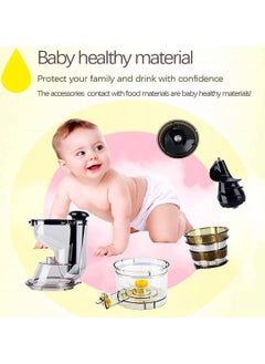 NNEWVANTE Slow Juicer Masticating Juicer Machine, Juicer, Slow Chewing Juicer, Cold Pressed Juicer are Easy to Clean, Juicer Has High Yield, High Dry Pulp, Opposite Function  - Image 2