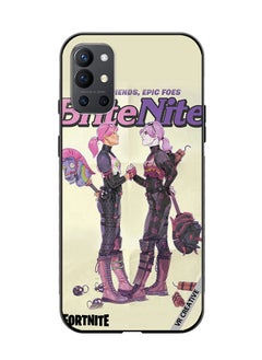 Protective Case Cover For OnePlus 9R Bright Bomber Design Multicolour