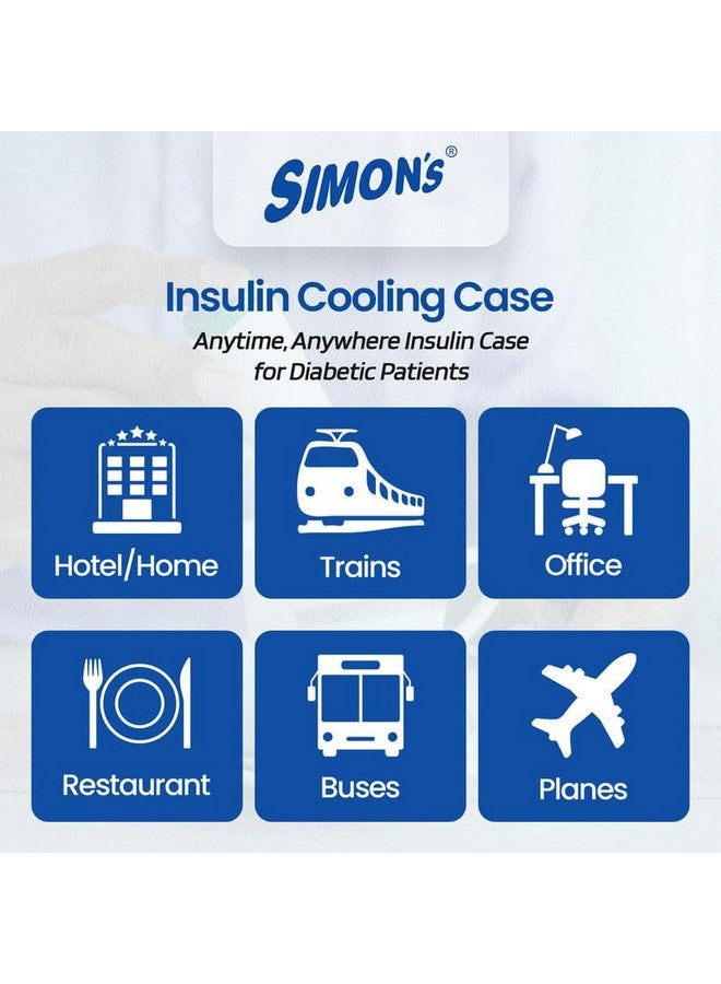 Simon's Insulin cooling case for diabetes patients, keep insulin cool travel pouch (Color : Brown) - Image 5