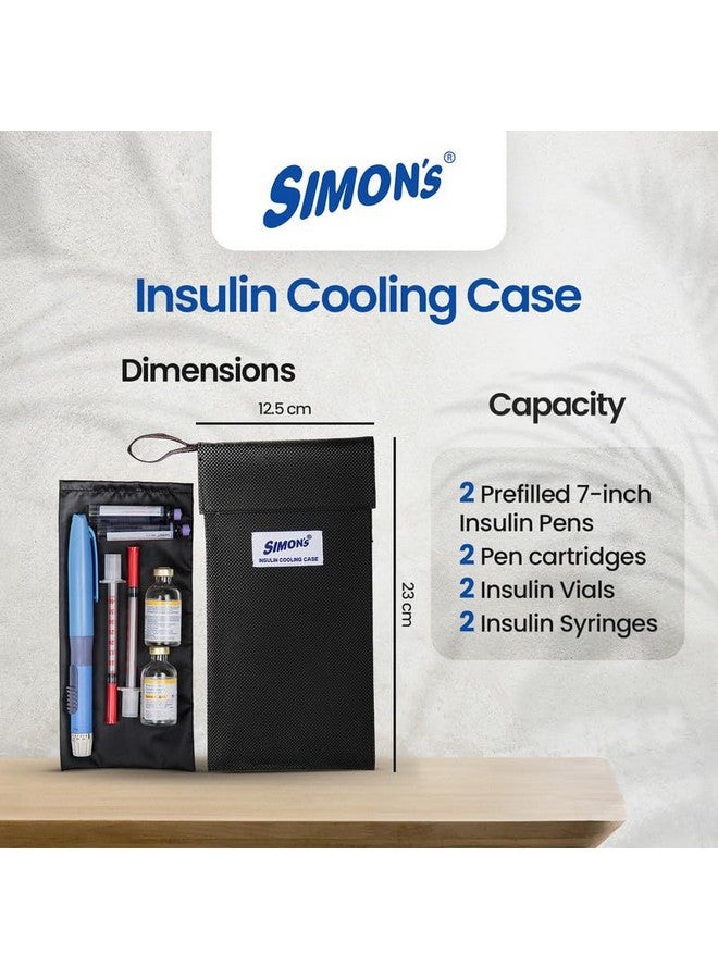 Simon's Insulin cooling case for diabetes patients, keep insulin cool travel pouch (Color : Brown) - Image 2