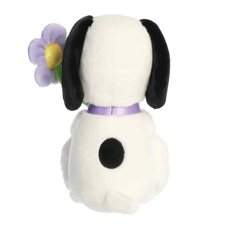 Aurora Adorable Peanuts Snoopy Stuffed Animal - Officially Licensed Toys For All Snoopy Fans - Seasonal Plush For The Spring Season - Purple Flower 9 Inches - Image 5