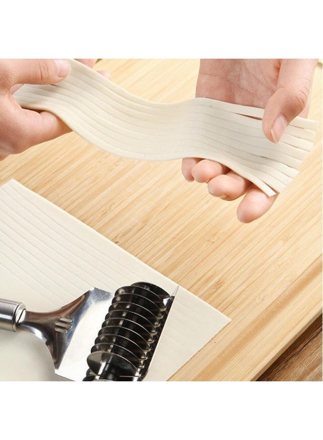 ECVV Noodle Cutter roller | Stainless Steel Noodle Maker Noodle Maker Noodles Press Machine Dough Cutter Noodle Cutter, Kitchen Cooking Tool - Image 1