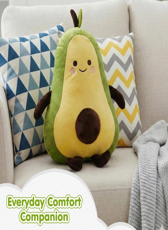 Kidology Ultra-Soft Avocado Plush Toy for Kids (37 cm) | Washable & Non-Toxic Stuffed Fruit Toy | Cuddly Huggable Soft Toy Gift for Boys & Girls - Image 2