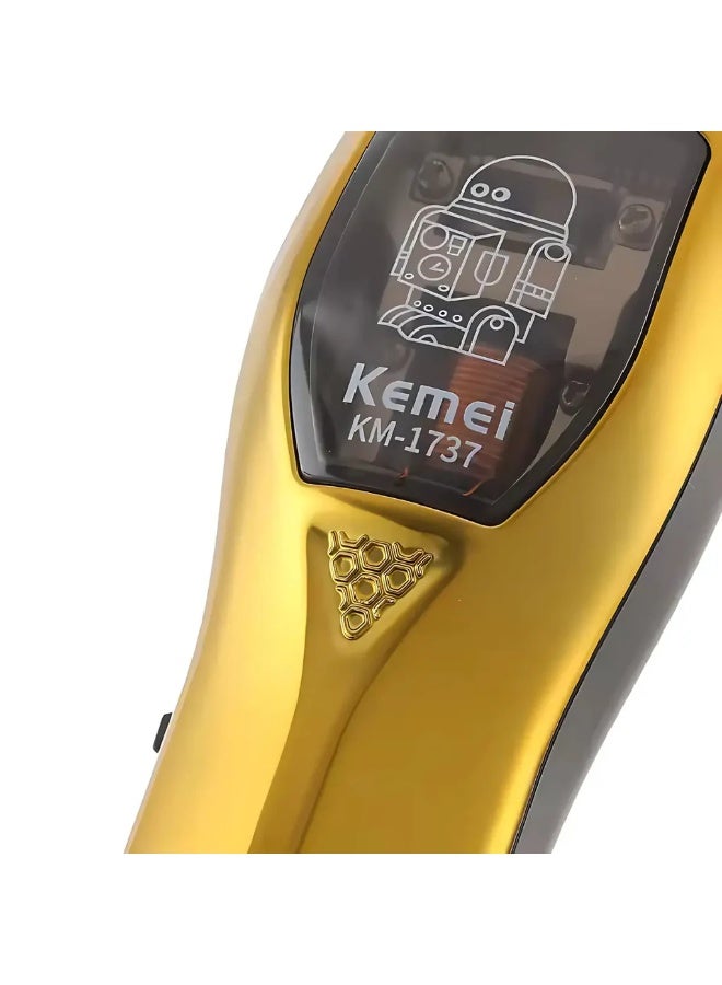 Kemei KM-1737 Rechargeable Hair Clipper – 9000–10000RPM Upgrade Motor, DLC-FLXED Blade, 90 Min Runtime, 3H Charging, 2000mAh Battery multicolour - Image 3