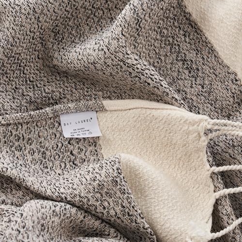 BAY LAUREL Turkish Hand Towel – Pack of 2 | Soft & Absorbent Decorative Towels for Bathroom, Hand, Face, Hair, Gym, Yoga, SPA, Kitchen & Tea | Boho Decor (Beige, Diamond 15x26 Inches (Set of 2) - Image 2
