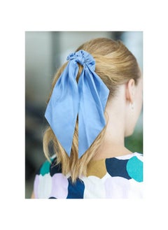 Cinaci Cinaci 12 Pieces Solid Silky Satin Chiffon Hair Ties with Long Ribbon Bow Tail Hair Scrunchies Ponytail Holders Rubber Bands Accessories for Women Girls Teens  - Image 2