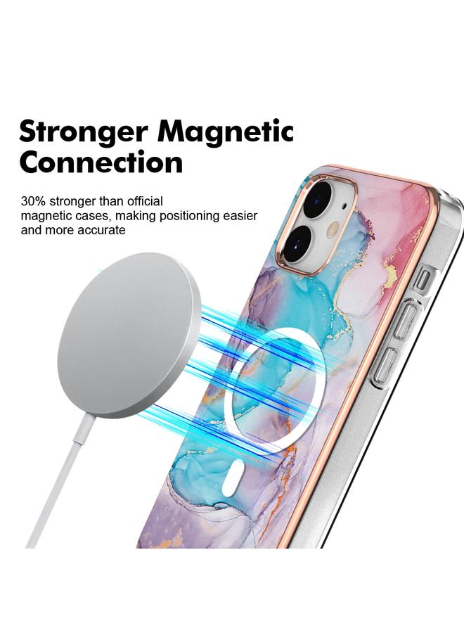 Zaboon Case For iPhone 12 / 12 Pro Marble Pattern Dual-side IMD Magsafe TPU Phone Case - Image 2