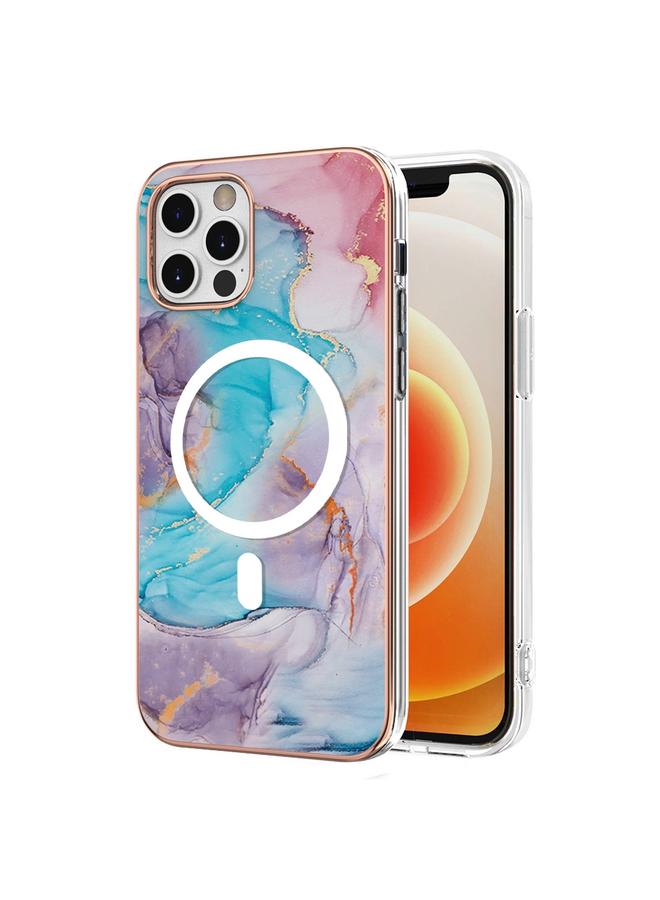 Zaboon Case For iPhone 12 / 12 Pro Marble Pattern Dual-side IMD Magsafe TPU Phone Case - Image 1