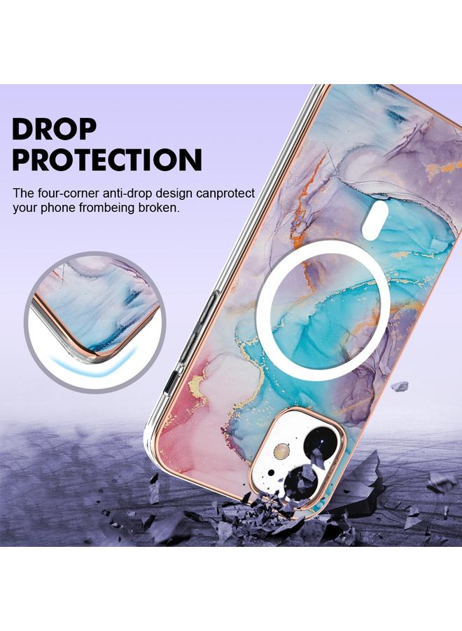 Zaboon Case For iPhone 12 / 12 Pro Marble Pattern Dual-side IMD Magsafe TPU Phone Case - Image 4