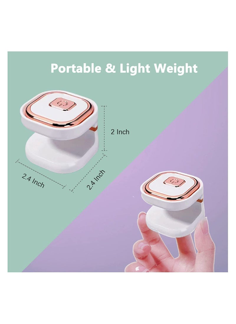 SYOSI - Mini UV Led Nail Lamp with 6 LED Beads, Portable LED UV Nail Light for Healing Gel Nails USB Nail Dryer Suitable for Beginners, Gel Lamp Nail Art Tools for Fingernail & Toenail - Image 1