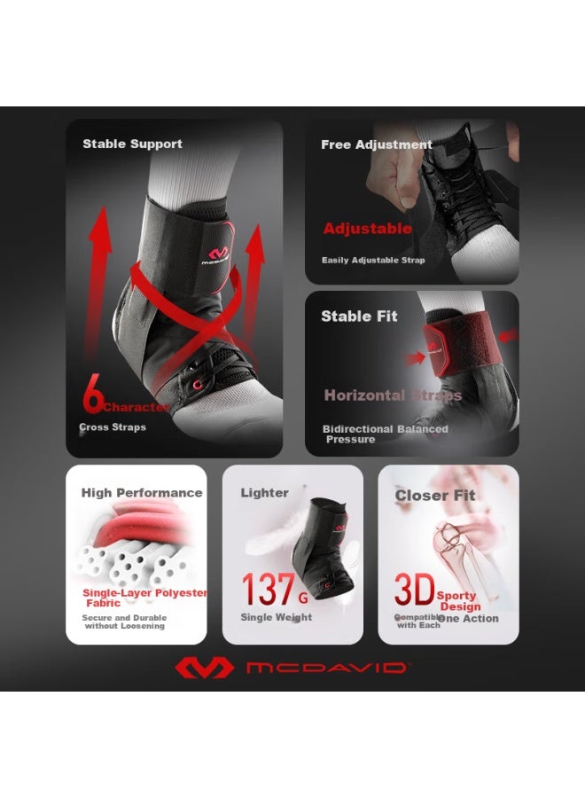 Mcdavid 195 Ankle Support Brace For Ankle Spra , Basketball, Fitness, Men And Women, Black, Size S - Image 2