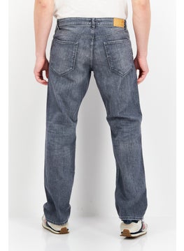 Selected Homme Men Straight Fit Washed Stretchable Denim Jeans, Light Grey  - Image 4