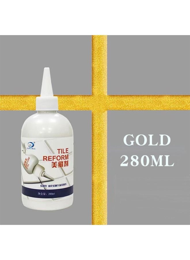 LKB Beautiful Sealant For Tile Floor Waterproof Mouldproof Gap Filling Agent gold  - Image 1