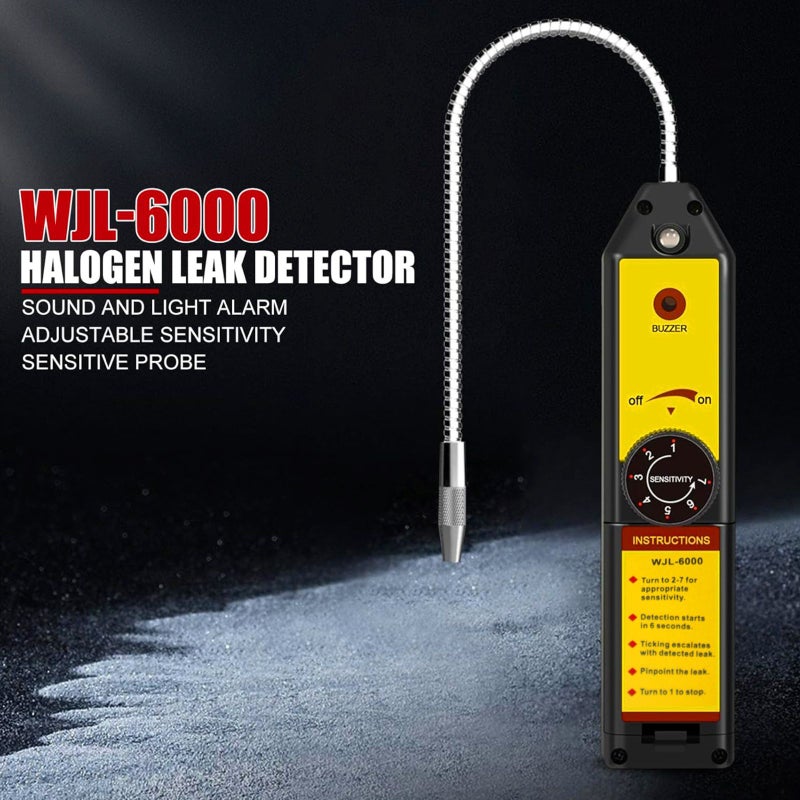 WJL-6000 Halogen Leak Detector For Refrigerant Gases Suitable For HVAC Systems R22 R410A R134A R1234YF - Image 2