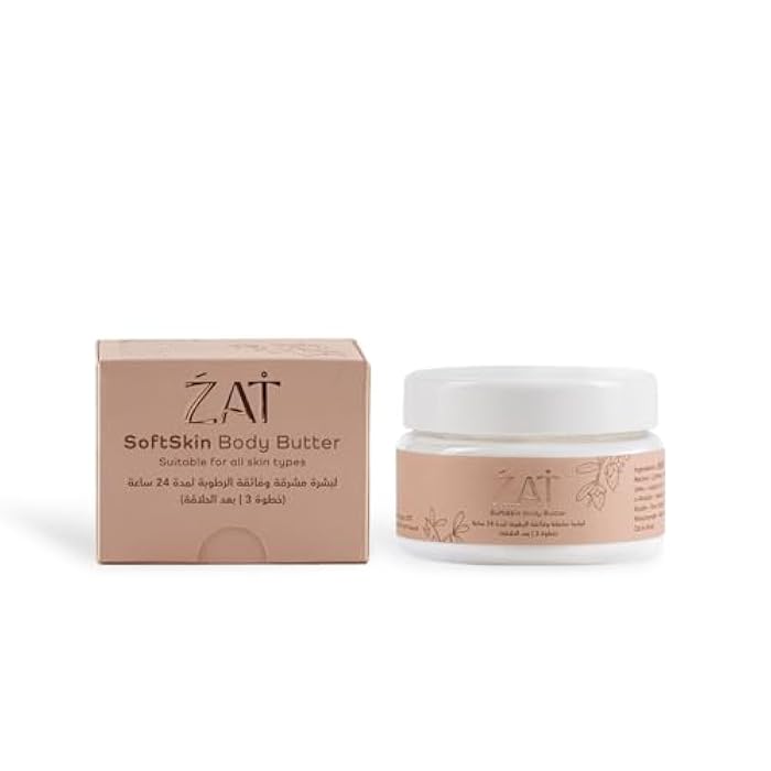 ZAT SoftSkin Body Butter, 24-Hour Moisturising, All Skin Types | 150 ML | Step 3 After Shaving |ultra-hydrated skin for 24 hours - Image 1