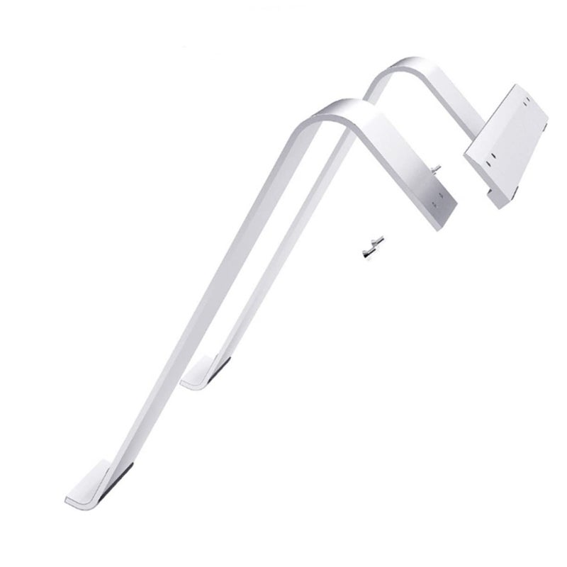 Aluminum Alloy Laptop Stand Portable Ergonomic Riser with Non Slip Base Silver Finish - Image 2