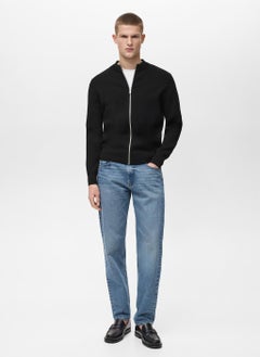 Mango Man Zipped Knit Cardigan  - Image 5