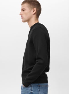 Mango Man Zipped Knit Cardigan  - Image 3