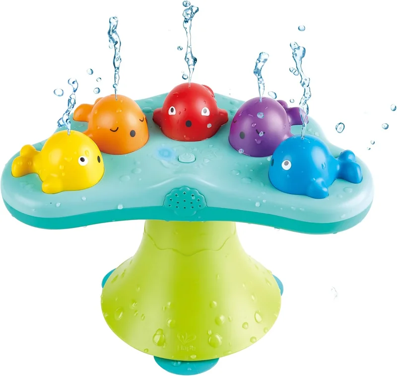 Hape Hape Music Fountain Bath Toy - Whale Bathtub with 2 Play Modes and Music for Toddlers